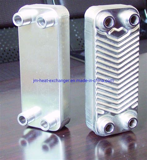 Stainless Steel 3HP Brazed Plate Heat Exchanger China Cold To Worm