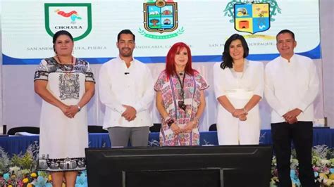 Firman hermanamiento San Andrés Cholula Candelaria y Campeche