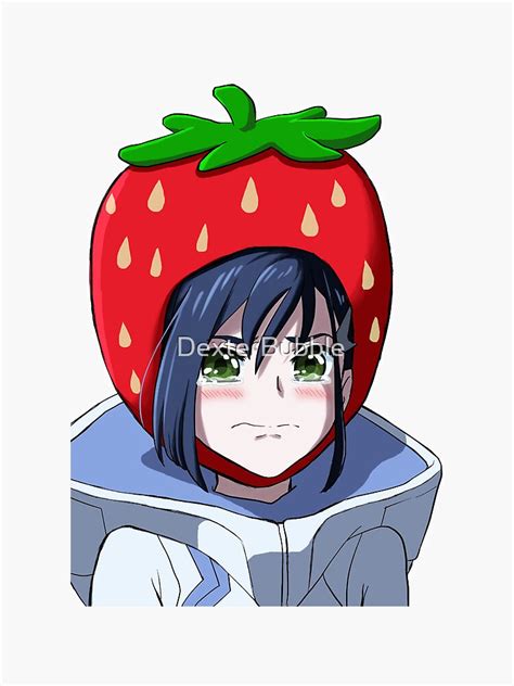 Darling In The Franxx Ichigo Strawberry Sticker For Sale By Dexterbubble Redbubble