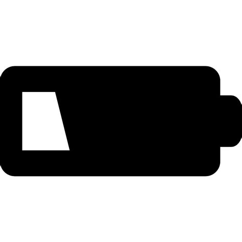 Low Battery Status Vector Svg Icon Svg Repo