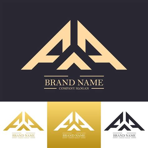 premium vector simple luxury letter aaa logo design vector template