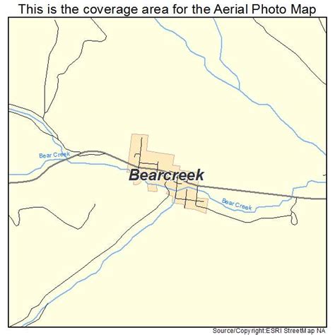 Aerial Photography Map Of Bearcreek Mt Montana