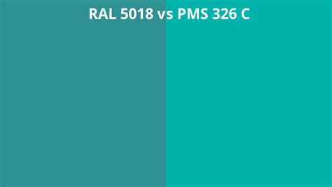 Ral 5018 Vs Pms 326 C Ral Colour Chart Uk