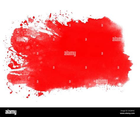 Paintbrush Texture Red Watercolor Background Stock Photo Alamy