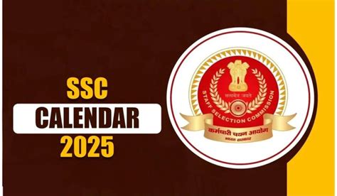 SSC Exam Calendar 2025 2026