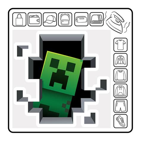 Naprasowanka Creeper Termo Naklejka Minecraft Steve Alex Game Gry