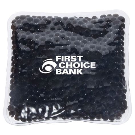 Square Aqua Pearls Hot Cold Pack Personalization Available Positive Promotions
