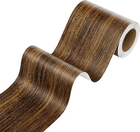 Stickyart Wood Grain Repair Tape 50ft Brown Wood Wallpaper Border Peel