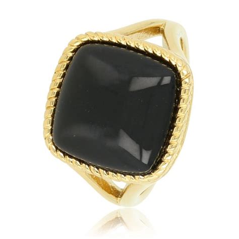 My Bendel Zegelring Goud Met Zwarte Onyx Edelsteen Ring Goud Met