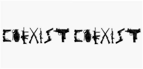 Coexist Guns Decal Vinyl Bumper Sticker