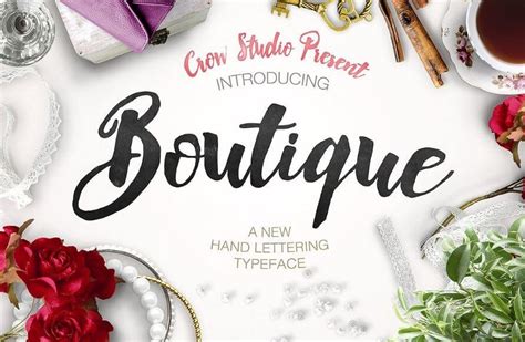 Boutique Calligraphy Font Fonts Studio