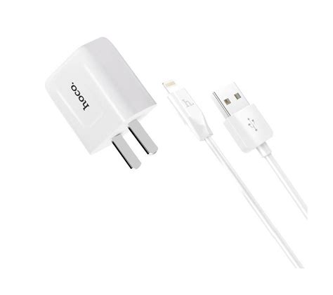 Cargador USB Y Cable De Datos Lightning HOCO 2 1A Baaxtec