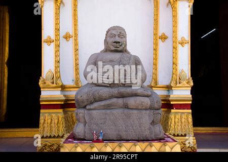 Phra Sangkajai Smiling And Happy Buddha And Guanyin Buddha Statue In