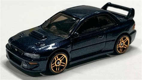 Машинка Базова Hot Wheels Subaru Impreza B STi Version J Imports GTB Dark Blue