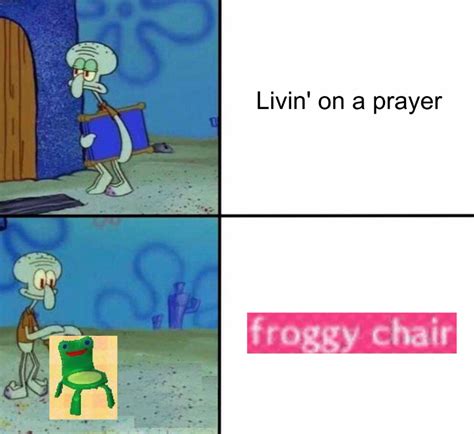 Livin On A Prayer Meme Lizard On A Chair Captions Trend