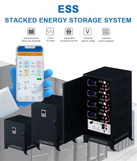 High Voltage Solar Battery Stackable Lithium Ion Battery Lifepo V