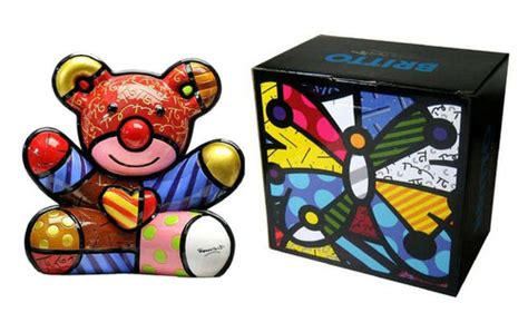 Love Bear Sculpture By Romero Britto Sculpture Resin Singulart