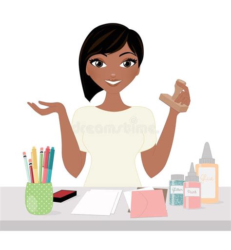 Craft Woman Stock Illustration Illustration Of Isolation 50670500