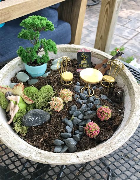 Diy Small Fairy Garden In A Pot Organize By Dreams