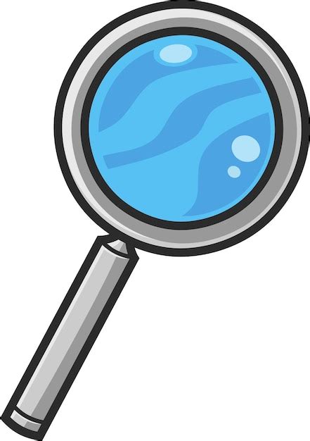 Cartoon Magnifying Glass Clipart