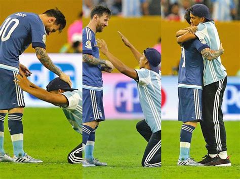 Watch video: Fan bows before Messi, gets a hug at Copa America