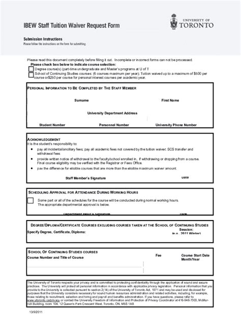 Fillable Online Ibew Staff Tuition Waiver Request Form Fax Email Print