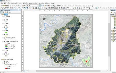 10分钟教你用arcgis制作研究区图 哔哩哔哩