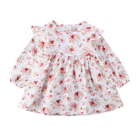 Flor Meninas Vestido Rec M Nascido Da Crian A Do Beb Meninas Floral