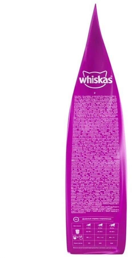 Сухой корм для кошек Whiskas с курицей, с индейкой 1.9 кг — купить в ...