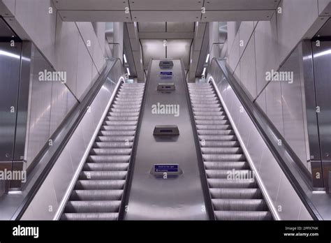 Escalator Moving Staircase Stock Photo Alamy