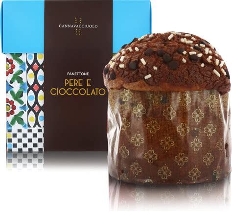 Cannavacciuolo Panettone Artigianale Al Cioccolato E Pere 1kg