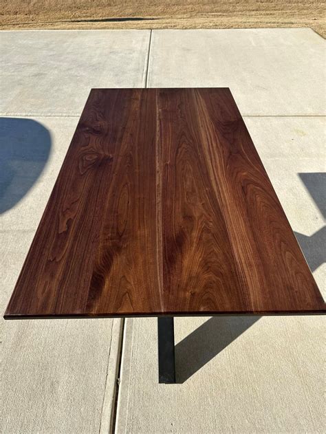 Handcrafted Walnut Desk Top Solid Wood Custom Walnut Desk Etsy