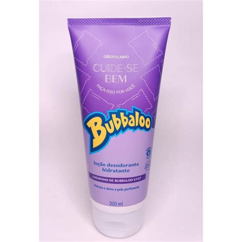 Loção Hidratante Desodorante Corporal Cuide se Bem Bubbaloo Uva 200ml