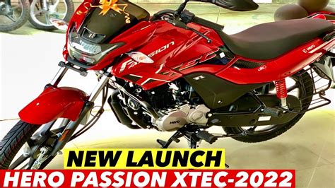 New Hero Passion Pro Xtec Bs6 2022 Launched Review Price Colours