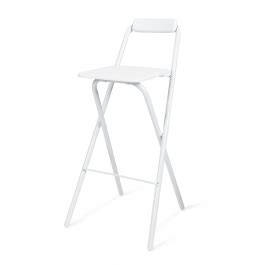 Tabouret De Bar Pliant Belfast Blanc Milton Oldbrook