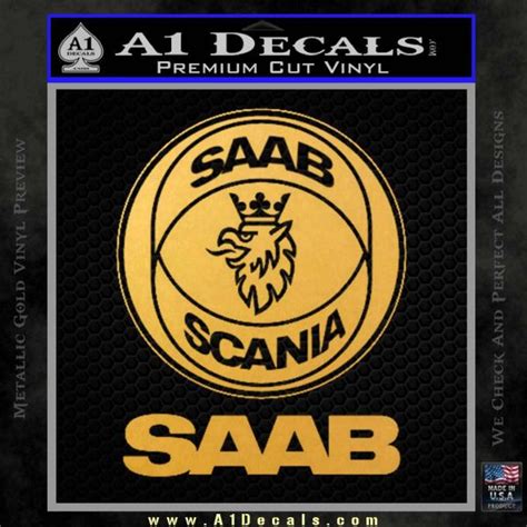 SAAB Scania Logo Decal Sticker A1 Decals