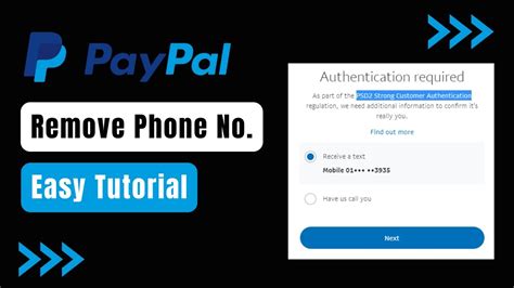 How To Remove Phone Number From Paypal Account YouTube