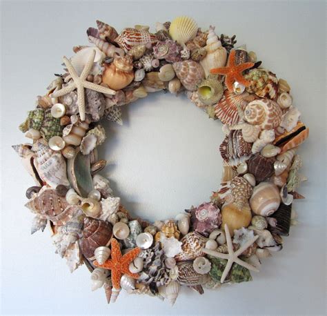 Sea Shell Wreath Starfish Wreath Nautical Wreath Beach Wreath