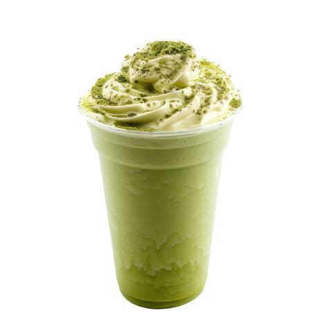 A Green Matcha Drink In A Cup On A Transparent Background 47664922 Png