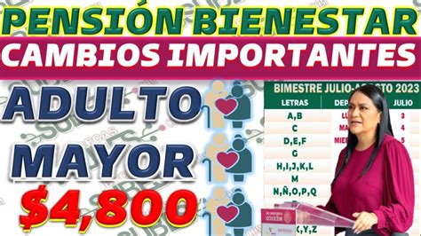 AtenciÓn Adulto Mayor Cambios Importantes En Tu PensiÓn Bienestar 👉💵 🥇