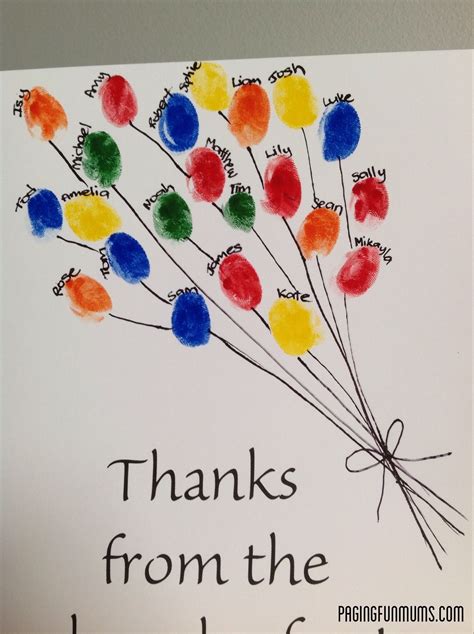 Teacher Appreciation Card From Class Louise Paging Fun Mums
