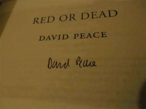 Red Or Dead Signed Slipcased Uk First Edition Hardcover By David Peace