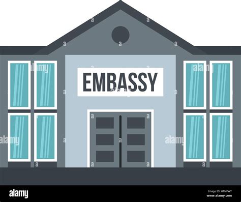 Embassy Icon Stock Vector Images Alamy