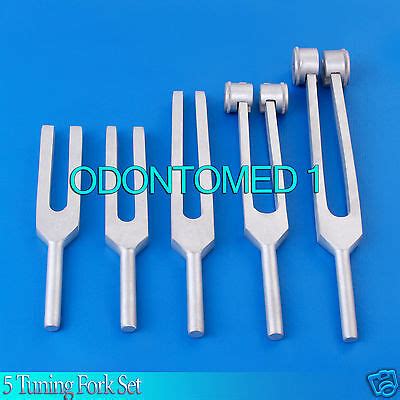 5 Tuning Fork Set Medical Surgical Chiropractic Physical Diagnostic ...