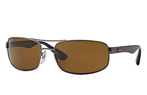 Ray Ban Mens Rb3445 Rectangular Sunglasses Sunglasses Ray Bans