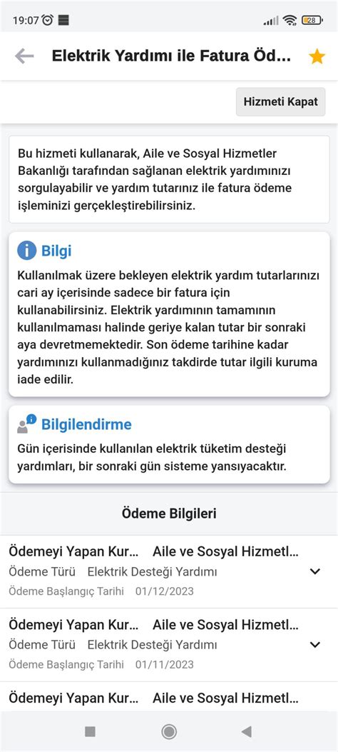 E Devlet Turkiye gov tr Elektrik Yardım İle Fatura Ödeme Şikayetvar