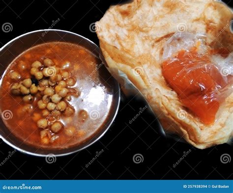 Halwa Poori Pakistan Food Breakfast Famous Stock Photo - Image of food ...