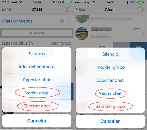 WhatsApp Cómo borrar y exportar chats en Android y iPhone