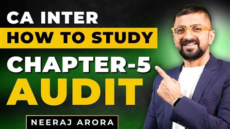 How To Study Chapter 5 Audit Of Items Of Financial Statements CA Inter