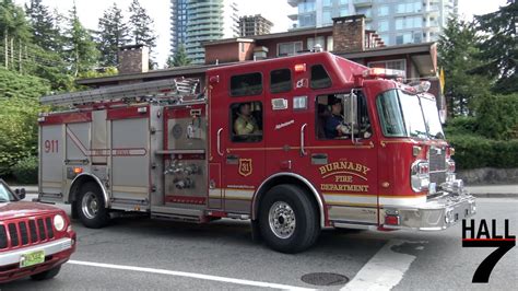 Burnaby Fire Department Engine Responding X Youtube